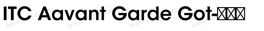 ITC Aavant Garde Got字体转换